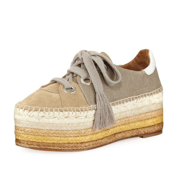 Chloe Qai Platform Espadrille Sneakers Shoes 40